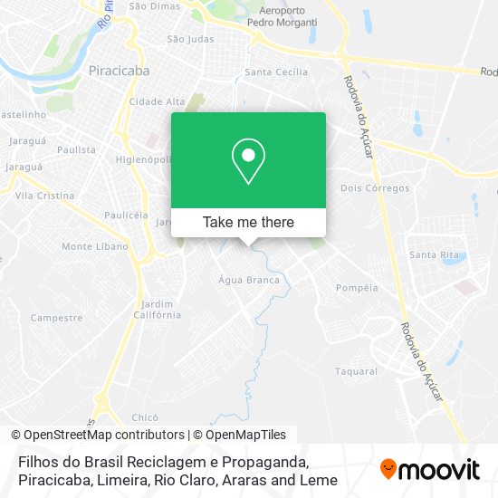Filhos do Brasil Reciclagem e Propaganda map
