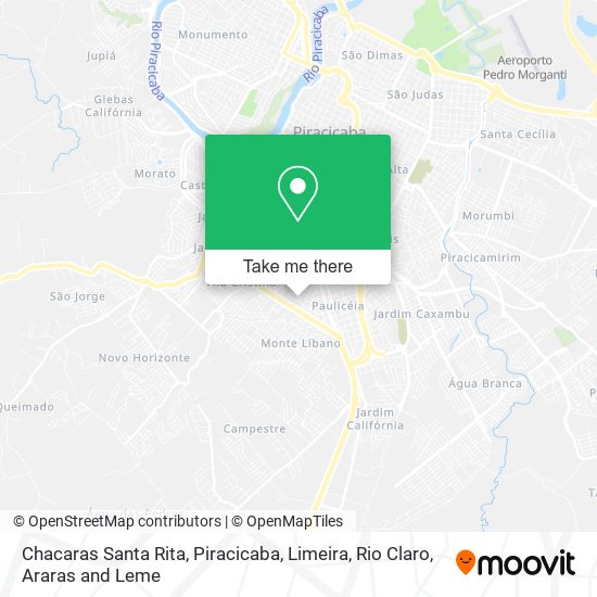 Mapa Chacaras Santa Rita