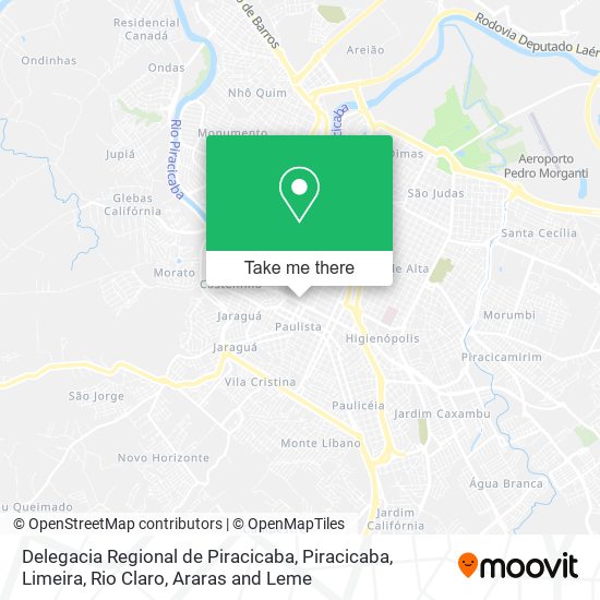 Delegacia Regional de Piracicaba map