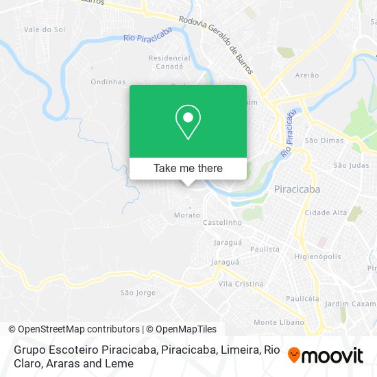 Mapa Grupo Escoteiro Piracicaba