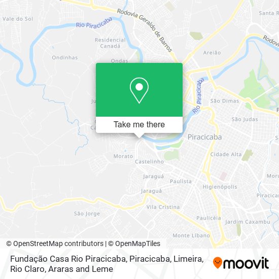 Fundação Casa Rio Piracicaba map