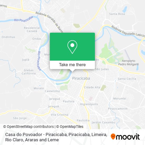 Casa do Povoador - Piracicaba map
