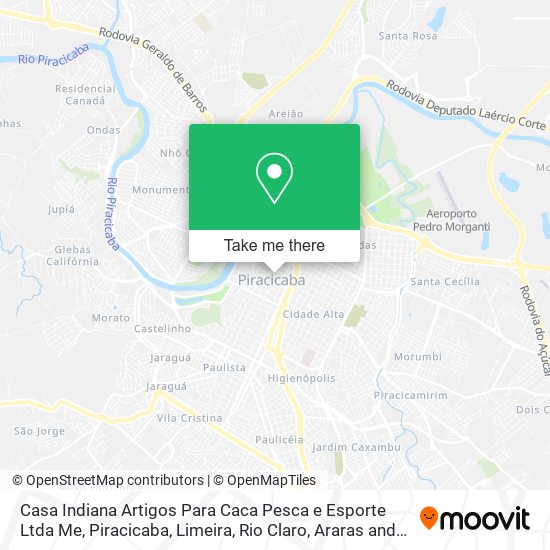 Casa Indiana Artigos Para Caca Pesca e Esporte Ltda Me map