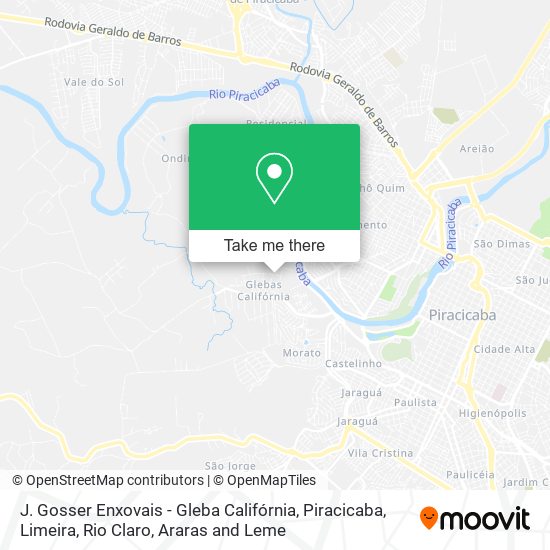 J. Gosser Enxovais - Gleba Califórnia map
