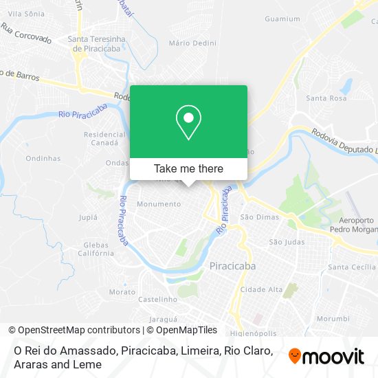 O Rei do Amassado map