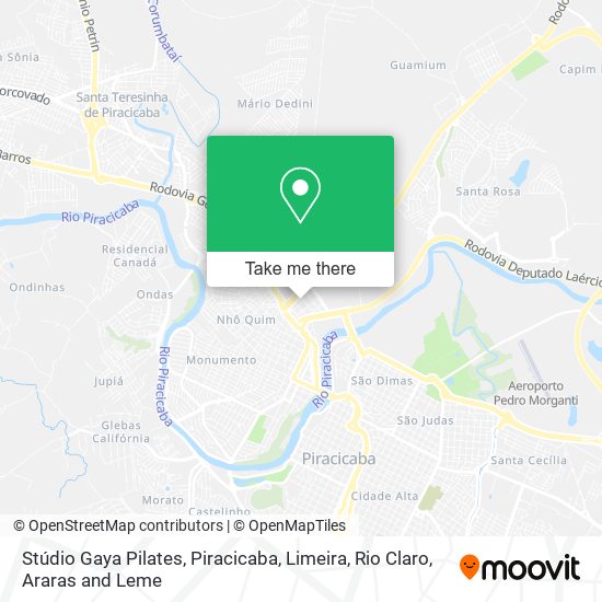 Mapa Stúdio Gaya Pilates