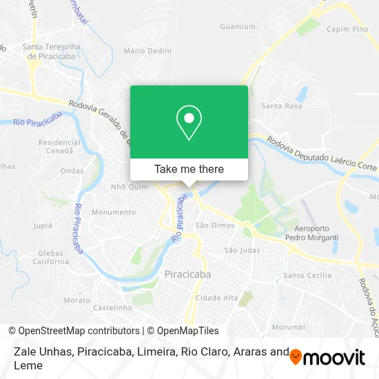 Zale Unhas map