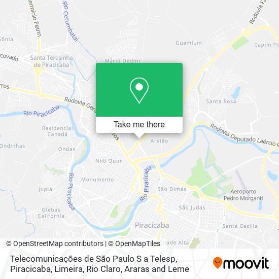 Telecomunicações de São Paulo S a Telesp map