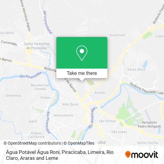 Água Potável Água Roni map