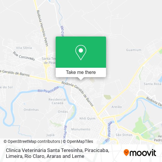 Clinica Veterinária Santa Teresinha map