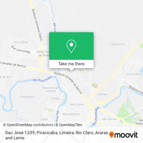 Mapa Sao José 1339