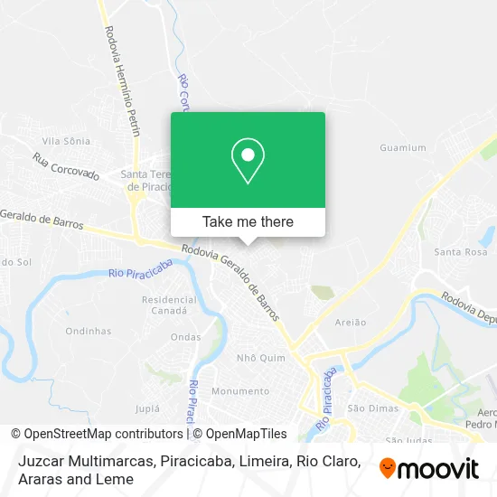 Juzcar Multimarcas map