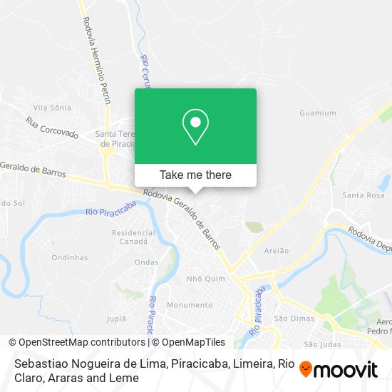 Mapa Sebastiao Nogueira de Lima