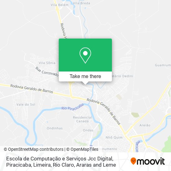 Mapa Escola de Computação e Serviços Jcc Digital