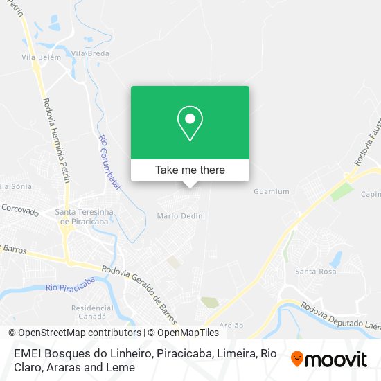 EMEI Bosques do Linheiro map