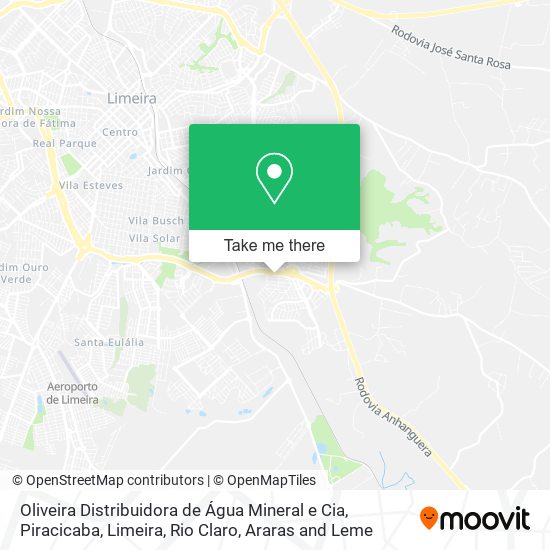 Oliveira Distribuidora de Água Mineral e Cia map