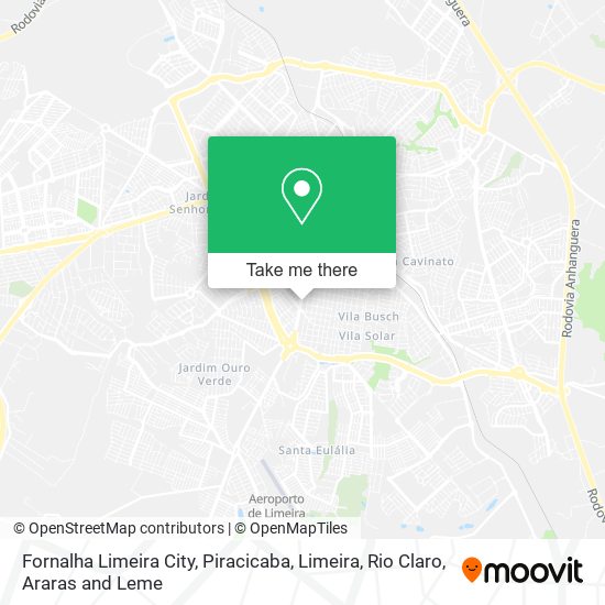 Mapa Fornalha Limeira City