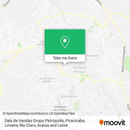 Sala de Vendas Grupo Petrópolis map