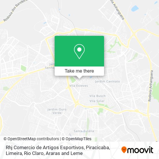 Rhj Comercio de Artigos Esportivos map