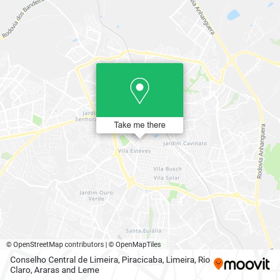 Conselho Central de Limeira map