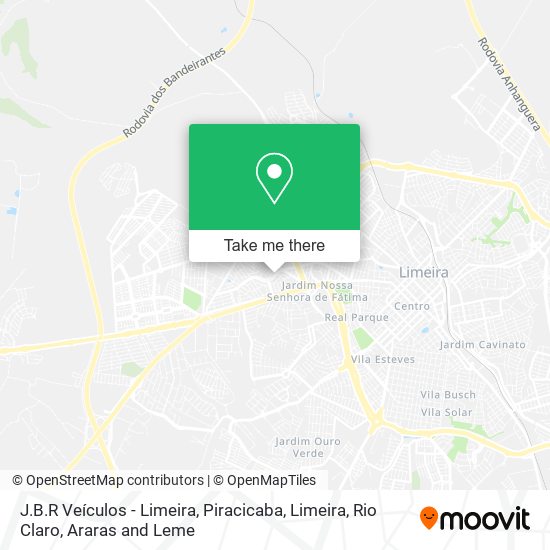 J.B.R Veículos - Limeira map