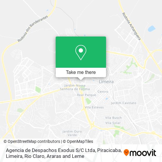 Mapa Agencia de Despachos Exodus S / C Ltda