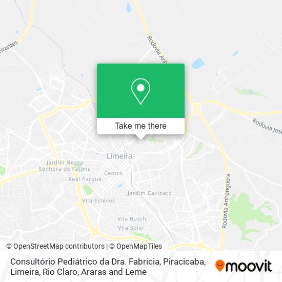 Consultório Pediátrico da Dra. Fabricia map