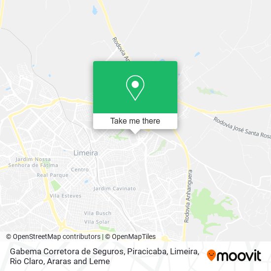 Mapa Gabema Corretora de Seguros