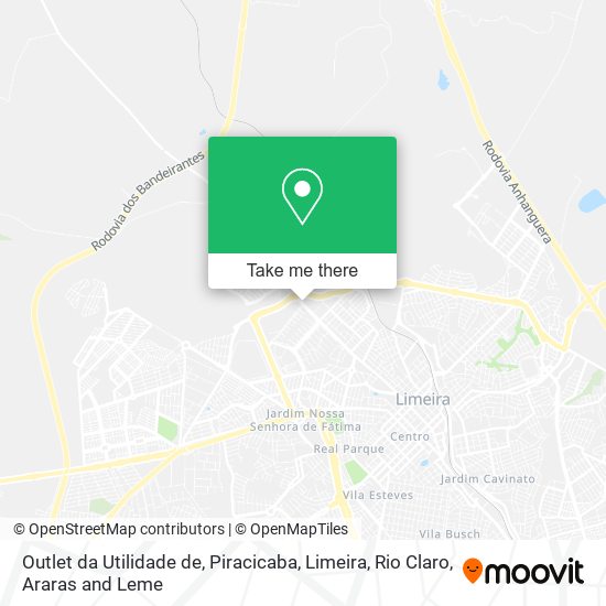 Mapa Outlet da Utilidade de