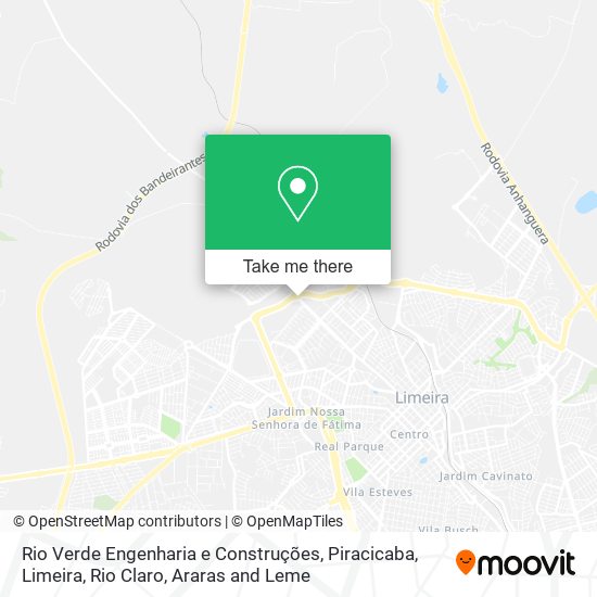 Mapa Rio Verde Engenharia e Construções