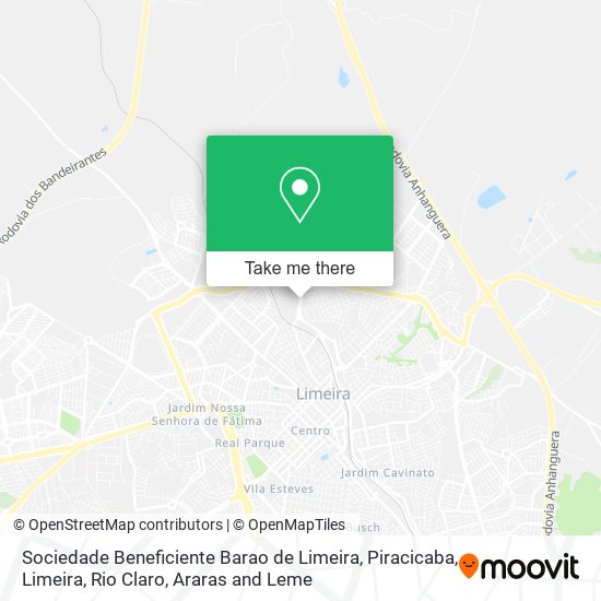 Mapa Sociedade Beneficiente Barao de Limeira