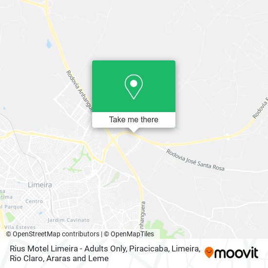 Rius Motel Limeira - Adults Only map