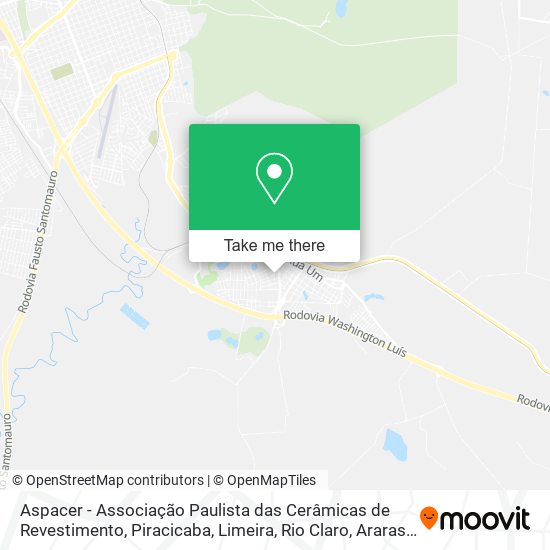 Mapa Aspacer - Associação Paulista das Cerâmicas de Revestimento