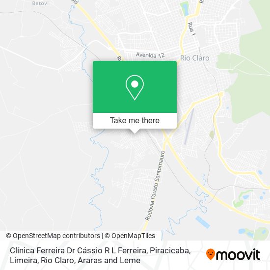 Mapa Clínica Ferreira Dr Cássio R L Ferreira