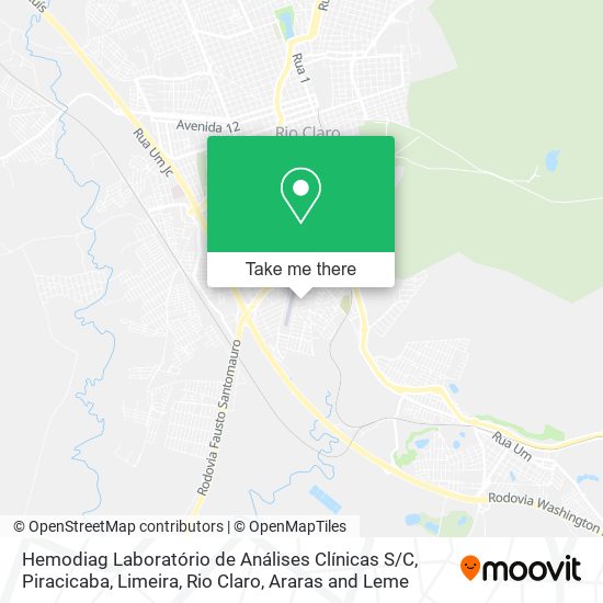 Hemodiag Laboratório de Análises Clínicas S / C map