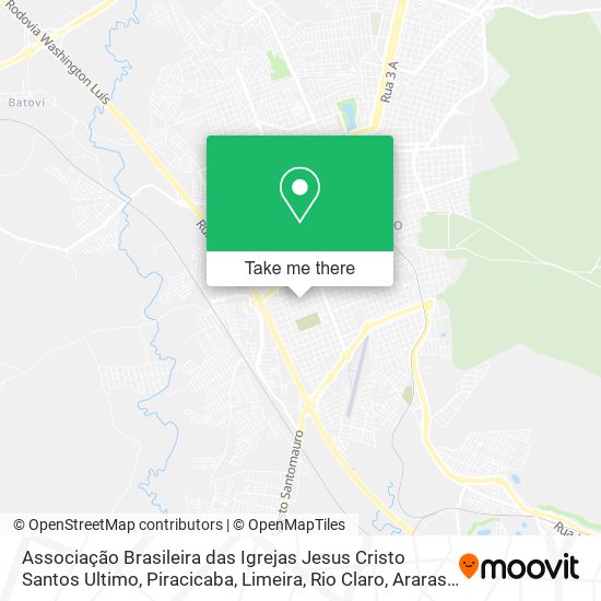 Associação Brasileira das Igrejas Jesus Cristo Santos Ultimo map