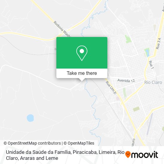 Mapa Unidade da Saúde da Família