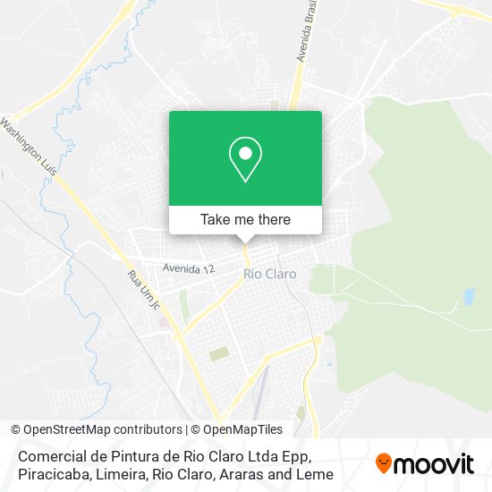 Comercial de Pintura de Rio Claro Ltda Epp map