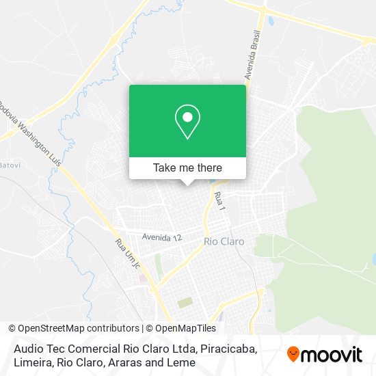 Audio Tec Comercial Rio Claro Ltda map