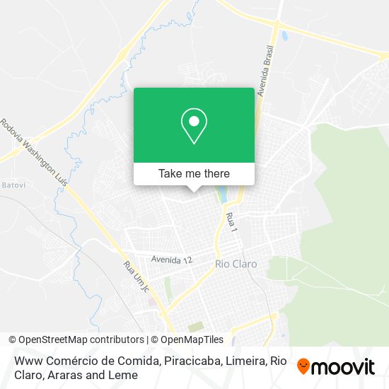 Www Comércio de Comida map