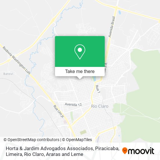 Mapa Horta & Jardim Advogados Associados