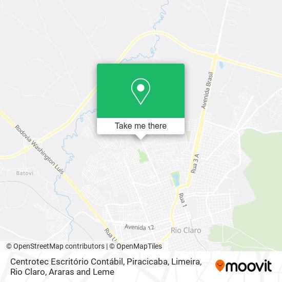 Mapa Centrotec Escritório Contábil