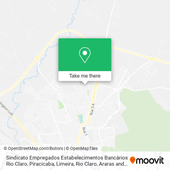 Mapa Sindicato Empregados Estabelecimentos Bancários Rio Claro