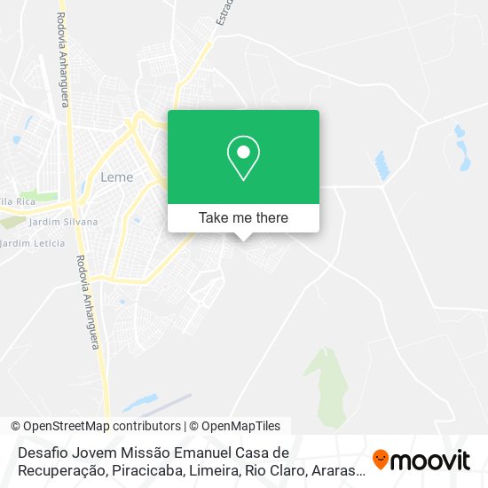 Desafio Jovem Missão Emanuel Casa de Recuperação map