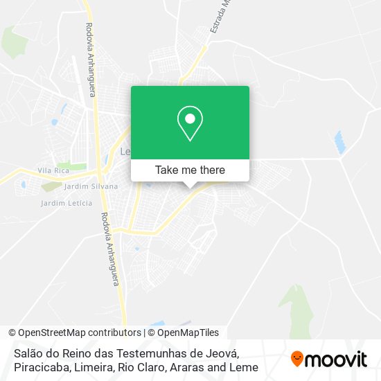 Salão do Reino das Testemunhas de Jeová map