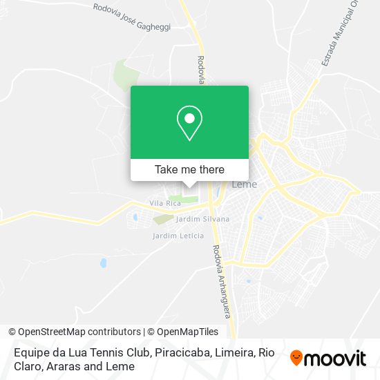 Equipe da Lua Tennis Club map