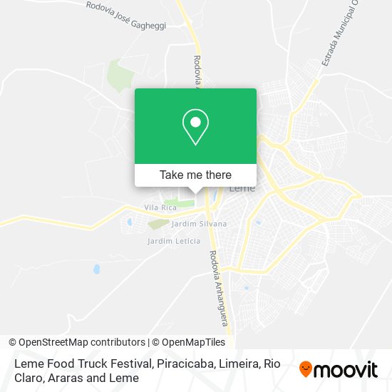 Leme Food Truck Festival map