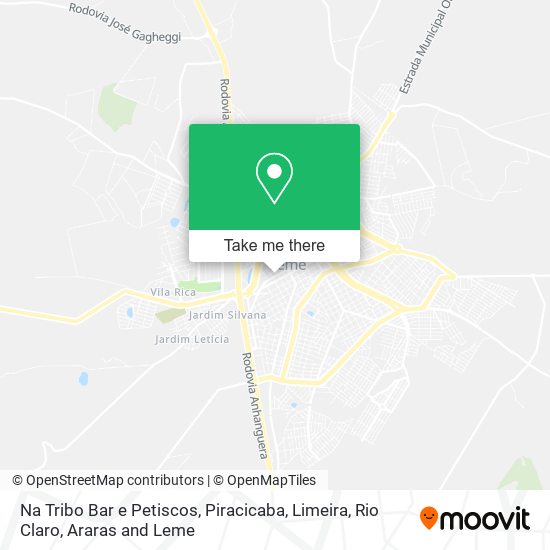 Na Tribo Bar e Petiscos map