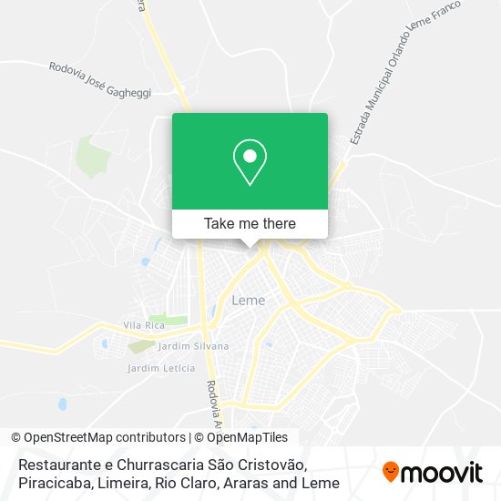 Restaurante e Churrascaria São Cristovão map