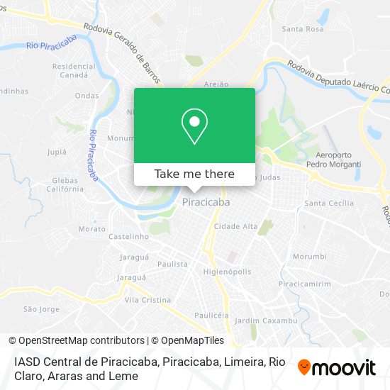 IASD Central de Piracicaba map